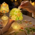 thumbnail image 4 of Kiddiway DIY Mosaic Lamp Craft Kit - Night Light Project with Glass Art, Home Decor, Fun Creative Activity for All.,D, 4 of 5