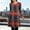 Red, variant on FDGIU Women's Long Sleeve Plaid Tunic Dress - Round Neck Loose Fit Swing Style with Pockets Fall Casual