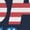 Navy, variant on Smartprints USA 1776 Patriotic American Flag Women's T-shirt, Navy, S
