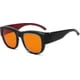 thumbnail image 1 of 100% Anti-blue Light Blocking Computer Glasses,large Fit Over Reading And Glasses With Extra Amber Lens Better Sleep, Black Red-xinhan -gt, 1 of 5
