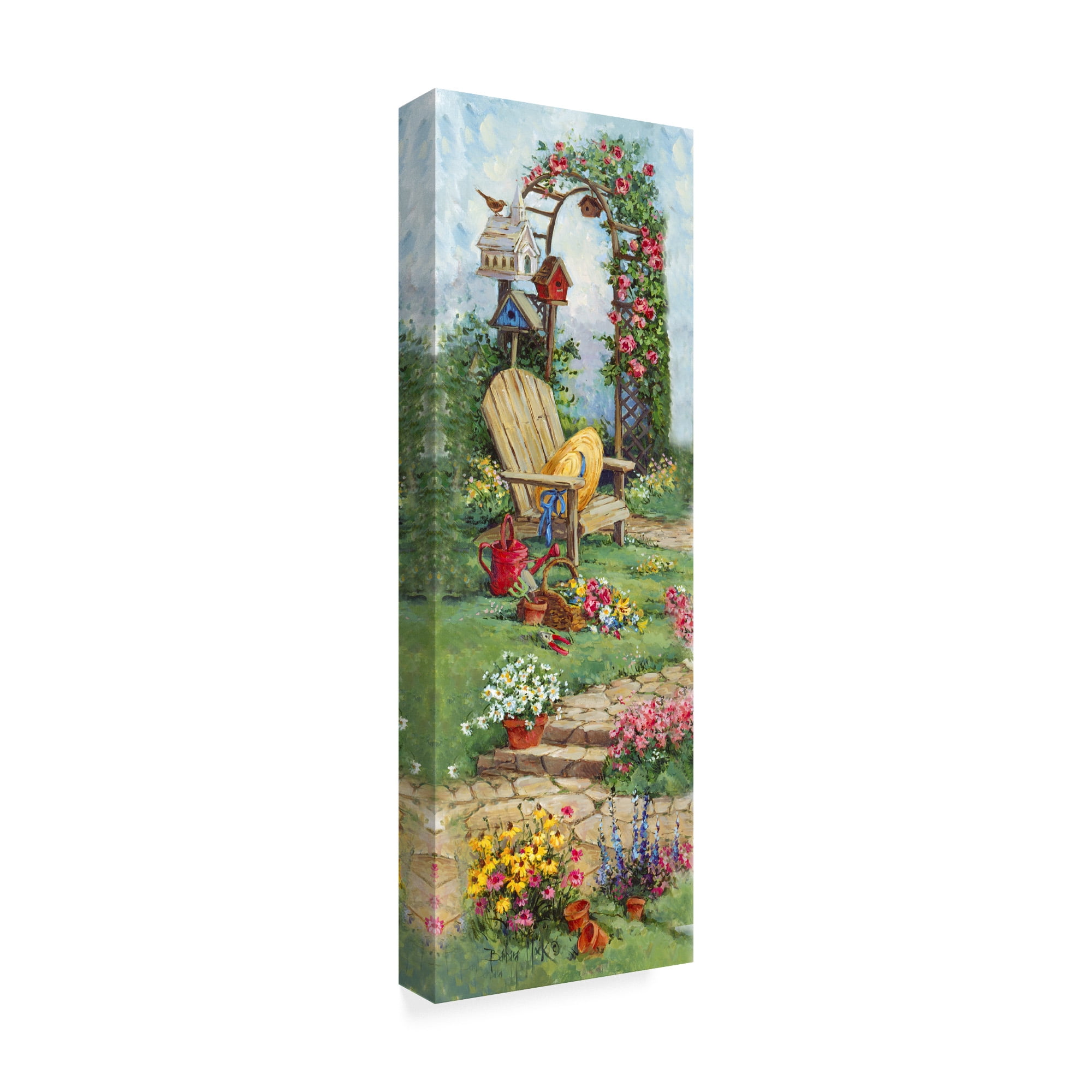 Trademark Fine Art ' Down the Garden Path 2' Canvas Art by Barbara Mock