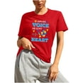 thumbnail image 2 of Daisyyozoid T-Shirt Joyeuse Fête des Mères pour Femmes Col Rond Imprimé Lettre Manches Courtes Décontracté, 2 of 5