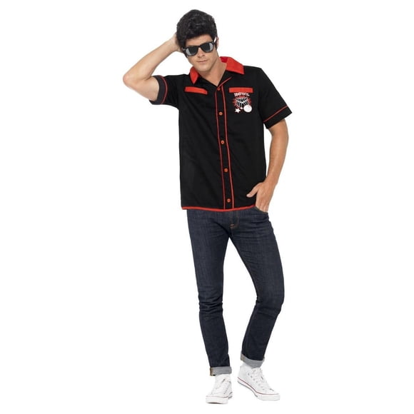 Smiffys Chemise de Jeu de Quilles Adulte Années 50