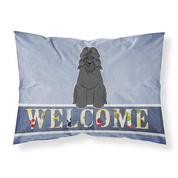 Carolines Treasures BB5655PILLOWCASE Bouvier Des Flandres Welcome Fabric Standard Pillowcase