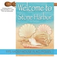 thumbnail image 3 of Toland Home Garden Welcome Shells-Stone Harbor Beach Stone Harbor Flag Double Sided 28x40 Inch, 3 of 5