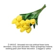 thumbnail image 2 of Monstrate 10 bolsas de tulipanes simulados, flores hermosas y vibrantes para decoración del hogar, amarillo completo Type3 NO3, 2 of 6