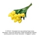 thumbnail image 5 of Ramo simulado Cateissary 10 bolsas flores decorativas amarillo, 5 of 6
