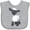 AC-Heather Grey, variant on Inktastic Cute Little Lamb Boys or Girls Baby Bib