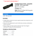 thumbnail image 2 of Headlight Switch - Compatible with 2009 - 2012 IS250 2010 2011, 2 of 2