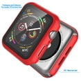 thumbnail image 7 of For Apple Watch Series 3 / 4 / 5 / 6 / SE Case, Njjex [1-Pack] Ultra Slim Thin Bumper Full Coverage Matte Hard Cover for iWatch Series SE 6 5 4 3 2 38 40 42 44mm -Red, 7 of 7