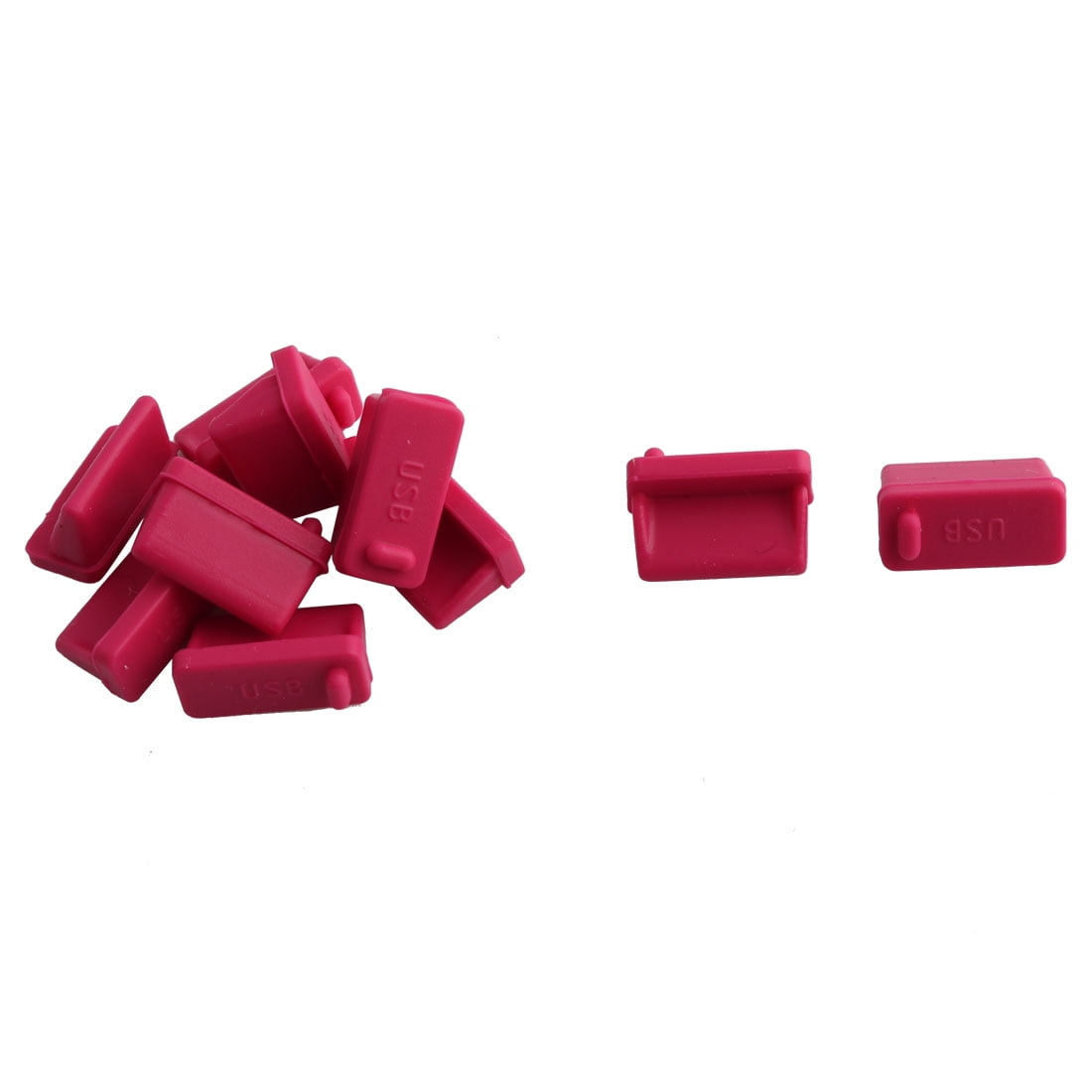 10 PCS Silicone Cellphone PC Female USB Port Cover Cap Anti Dust
