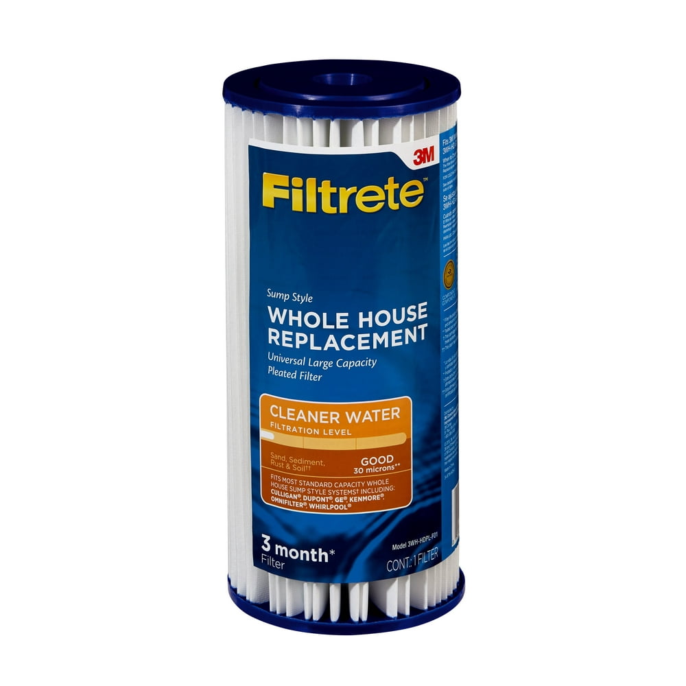 Filtrete Large Capacity Pleated Whole House Water Filter System 3WH