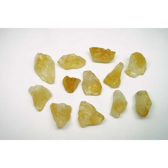 Citrine 1/4 Lb Natural Yellow Gold Crystal Chunks Gemstones