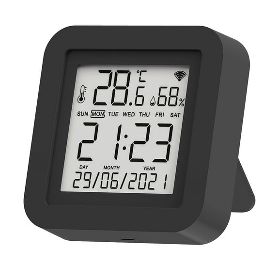 Tuya Smart Universal IR Remote With Temperature Humidity Sensor for Air Conditioner TV AC Works with Alexa Google Home Yandex