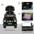 thumbnail image 2 of Aosom Kids Ride On Push Car,Suv Style Sliding Walking Car for Toddle with Horn,Music,Working Lights,Hidden Storage and Anti-Dumping System,Black,Black Metal Toys Kids Bikes Riding Toys, 2 of 9