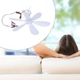 thumbnail image 2 of EIGTHTAIL 12V Portable Ceiling Fan 20inch Mini Hanging Ceiling Fan 6 Leaves Hanging Fan, 2 of 21