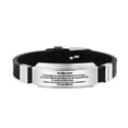 thumbnail image 1 of SIfdSeng à Mon Fils Bracelet en Acier Inoxydable Silicone Sangle Lien à la Main Cadeau de Jour Bracelet Familial Bracelet Bracelet Jade Bracelet Bracelet pour Femmes Bracelet Rouge, 1 of 1