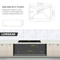 thumbnail image 3 of Mocoloo Stainless Steel Farmhouse Kitchen Sink 30 Inch Single Bowl Apron Front Farm Sink 16-Gauge Undermount Farmhouse Kitchen Sink, 3 of 7