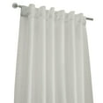 thumbnail image 3 of Surrey Light-Filtering Two-Tone Slub Texture Dual Header(Back Tab/Rod Pocket) Curtain Panel 52" x 95" in White, 3 of 6