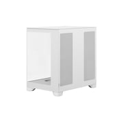 Pop 2 Vision Panoramic Glass White RGB E-ATX Dual-Chamber PC Gaming Case with Front and Side TG Panels Mid Tower PC Case