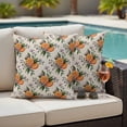 thumbnail image 4 of Orange Lemon Outdoor Waterproof Pillow Covers, Purple Flower Vintage Country Plant Summer Decorative Square Throw Pillowcase Sofa Cushion Sham for Patio/Couch/Chair, 20"x20" 2 Pack, 4 of 8