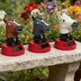 thumbnail image 7 of Yvsxxv 1 White Solar Powered Horse Figurines Bobble Head Car Dashboard Figurines for Home Desk, 7 of 7