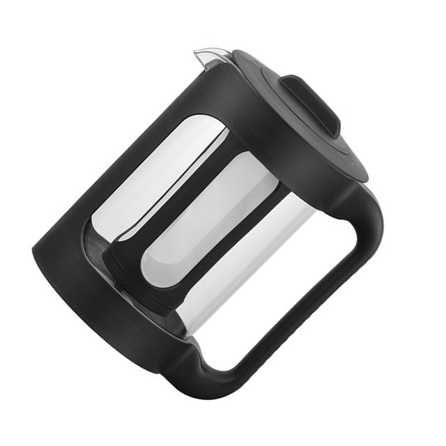 Injueey Cafetera para té, resistente al calor, sellada, reutilizable, lavable, antideslizante, PP, de acero inoxidable, para el hogar, con asa Teteras 1500ML tipo nailon