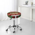 thumbnail image 7 of Pofeuu It's The Most Wonderful Time Of The Year Print Round Bar Stool Covers - Super Soft and Washable Elastic Stool Cushion Slipcover Easy Clean Velvet-14 inch, 7 of 7
