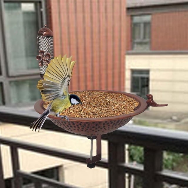 Batil de pájaro Buestra de pájaros para al aire libre Balcón resistente Decoración del jardín del comedero para el jardín para el jardín del jardín Estilo a