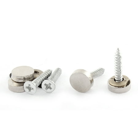 Uxcell 12mm Dia Advertising Glass Tea Table Decorative Screw Cap
