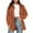 Brown, variant on UJNDER Women's Corduroy Shacket Oversized Long Sleeve Button Down Shirts Fall Cardigan Jacket Coats Plus Size Corduroy Jacket Women Red M