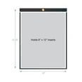 thumbnail image 3 of Job Ticket Holders - 9"x12" - Pack of 30 (black) Top-loading w/ Eyelet for Hanging - Made in USA, 3 of 5