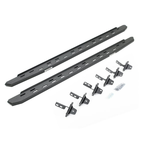 Go Rhino 69612973ST RB30 Slim Line Running Boards with Mounting Bracket Kit For Ford 21-24 Bronco