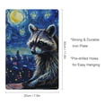 thumbnail image 2 of JEUXUS Raccoon Metal Art Hanging Painting 8*12in 8x12in, 2 of 7