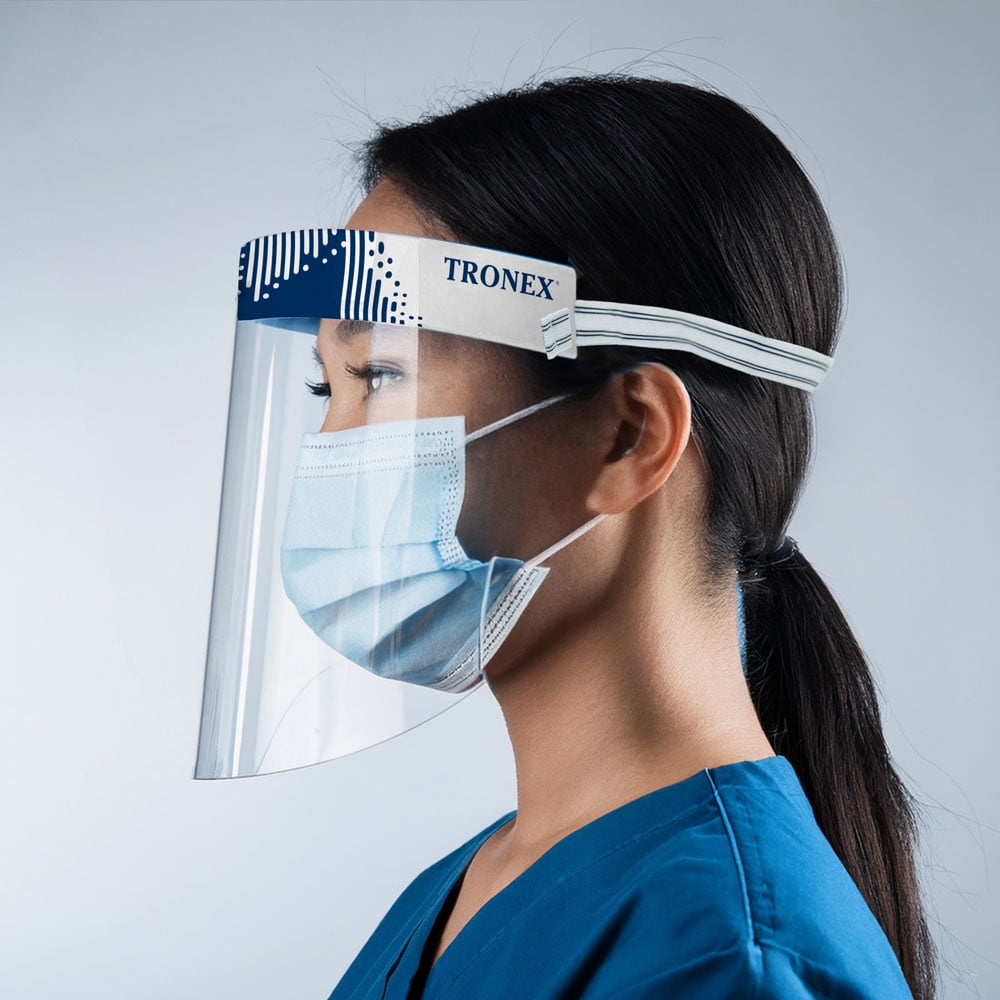 Tronex 5999C Full Length Face Mask Shield, Box of 30