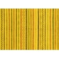 thumbnail image 1 of Ahgly Company Indoor Rectangle Abstract Yellow Modern Area Rugs, 5' x 7', 1 of 4