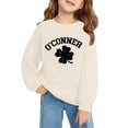 thumbnail image 2 of Mercatoo Girls Boys St. 𝐏atrick's Day Sweatshirt Kids Long Sleeve Pullover Shirt Toddler Crewneck Sweater Tops Fashion Outfit, 2 of 5