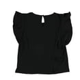 thumbnail image 2 of Bar Iii Womens Ruffle Basic T-Shirt, 2 of 2