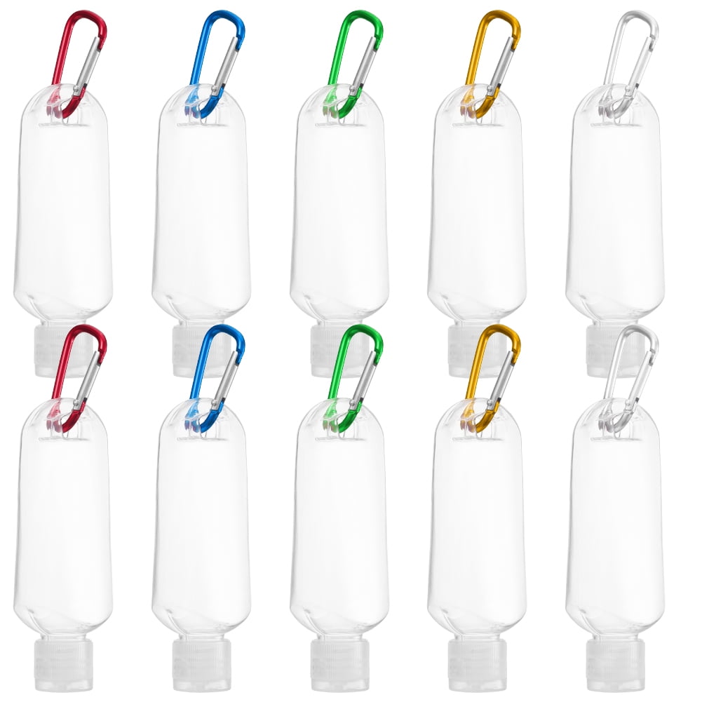 20pcs Silicone Empty Bottles Hook Squeeze Refillable Travel Sanitizer Container 