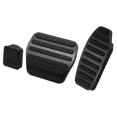 thumbnail image 1 of 3 Piezas Coche Pie Pedal Freno Gas Pedal Almohadilla Reposapiés Negro Unique Bargains, 1 of 6