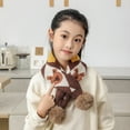 thumbnail image 4 of Women's Neckerchief Children Cartoon Snowman Santa Shawl Wrap Scarf Cartoon Pendant Bib Warm Scarf Thermal Scarf, Women's Accessories Neckerchief, 4 of 4