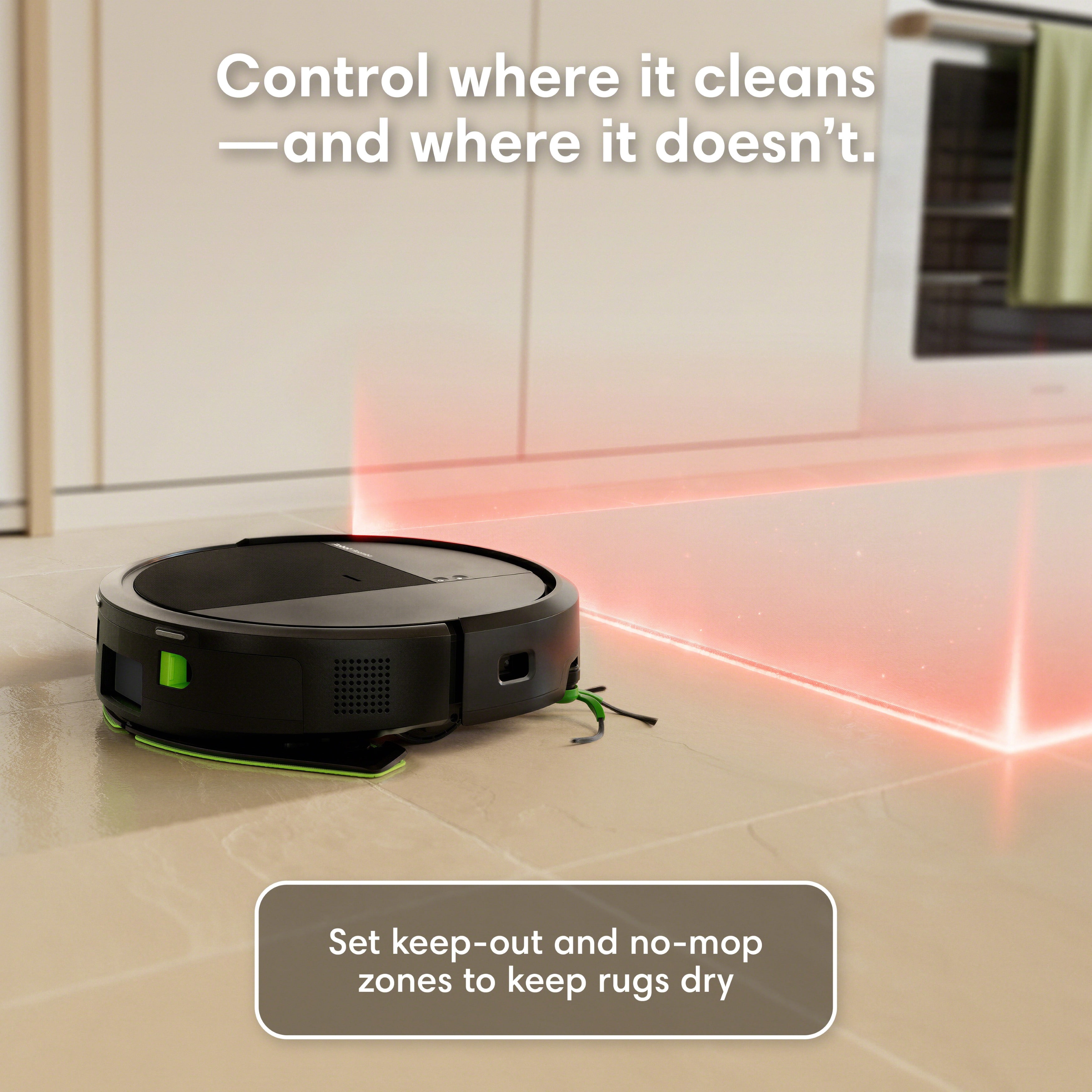 iRobot Roomba 1110 Combo Robot Vacuum & Mop with AutoEmpty Dock, 90 Days Self-Emptying, Intense 15000Pa Power-Lifting Suction, LiDAR, Carpet & Hard Floors, No Mop Zones Protect Carpets, Model#Y45402
