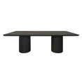 thumbnail image 4 of Sullivan 96" Solid Wood Rectangular Dining Table in Dark Brown Finish, 4 of 5