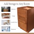 thumbnail image 4 of 3 Drawers Bathroom Vanity Base, Bathroom Drawer Storage RTA Shaker Cabinet, Maple Shaker, 18 inch, 4 of 12