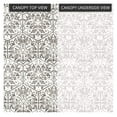 thumbnail image 5 of YOSITiuu Replacement Canopy Top Cover for The Madaga Gazebo - Damask Beige, 5 of 6