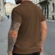 thumbnail image 2 of Ceisia Men's Slim Fit Short-Sleeve Mock Neck Basic T-Shirt Solid Color Spring Summer Shirt Gift, 2 of 5
