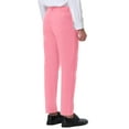 thumbnail image 3 of INSPIRE CHIC Inspired Men's Dress Solid Color Pants Straight Front Chino Slacks Pink 28, 3 of 6