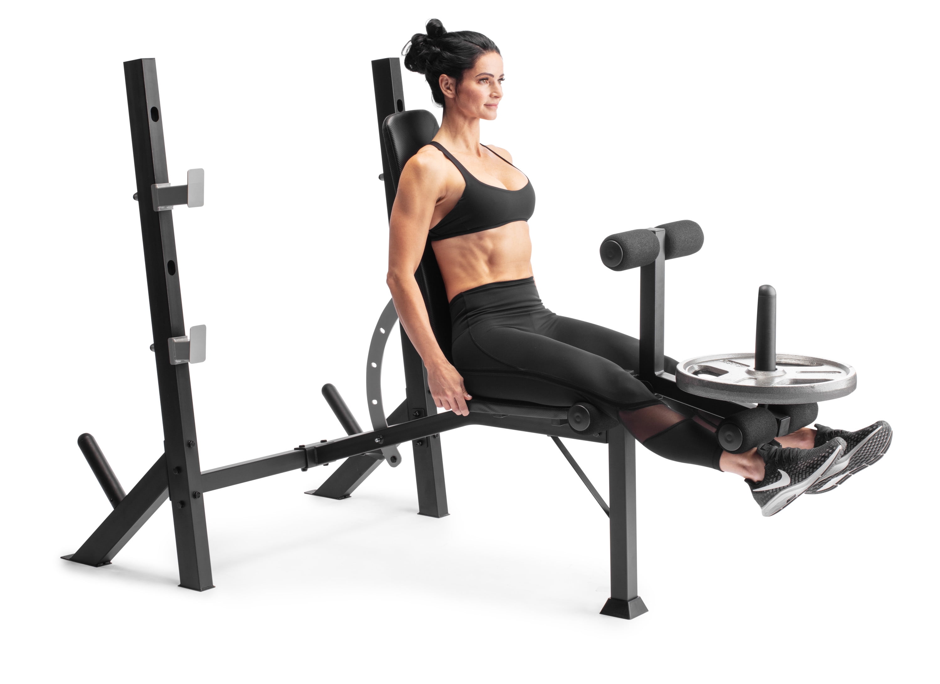 Weider Legacy Adjustable Olympic Bench and Rack with Leg Developer