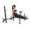 Weider Legacy Adjustable Olympic Bench and Rack with Leg Developer, 510
