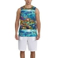 thumbnail image 6 of Rocae Sea World for Men's Basketball Jersey Lightweight and Breathable Athletic Tank Top,Quick-Drying Sports Jersey Medium, 6 of 9